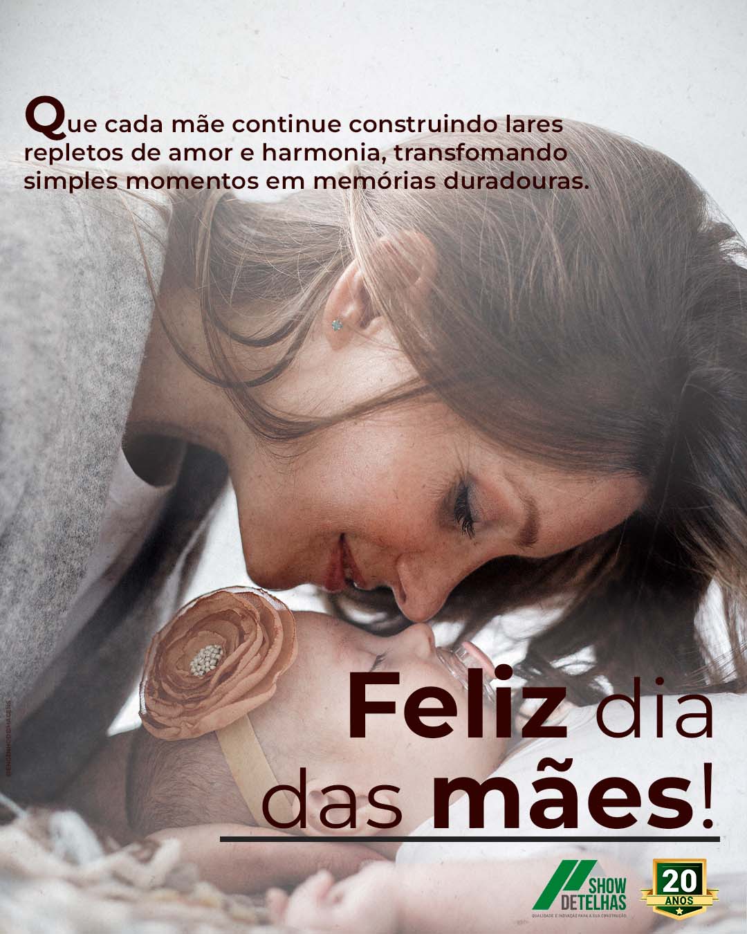 Feliz dia das mães.